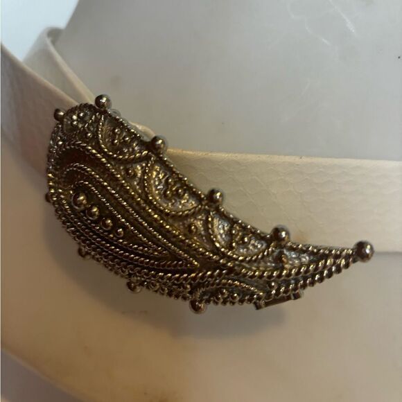 Crystal studded rhinestone Belt runway dress suit belt studded accessory vintage main image 4